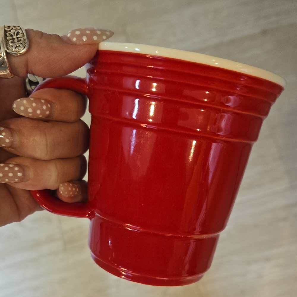 Red Cup Living Ceramic Solo Cup Mug